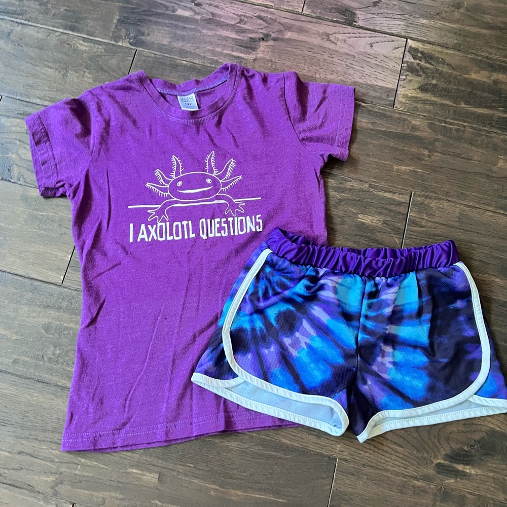 Urban Smalls Axolotl T-shirt and Shorts Set (12)